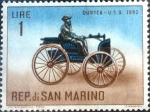 Stamps San Marino -  Intercambio crxf2 0,20 usd 1 l. 1962