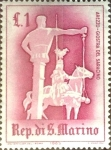 Sellos de Europa - San Marino -  Intercambio crxf 0,20 usd 1 l. 1963