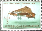 Stamps San Marino -  Intercambio crxf2 0,20 usd 3 l. 1962