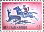 Stamps San Marino -  Intercambio nfxb 0,20 usd 1 l. 1961