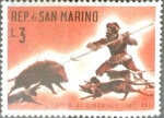 Sellos del Mundo : Europa : San_Marino : Intercambio nfxb 0,20 usd 3 l. 1961