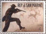 Stamps San Marino -  Intercambio crxf2 0,20 usd 4 l. 1962