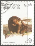 Sellos de Asia - Laos -  Helarctos malayanus-oso malayo