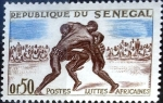 Sellos de Africa - Senegal -  Intercambio 0,20 usd 50 cent. 1961