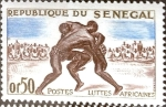 Stamps Senegal -  Intercambio 0,20 usd 50 cent. 1961