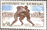 Stamps : Africa : Senegal :  Intercambio 0,20 usd 50 cent. 1961