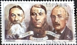 Stamps South Africa -  Intercambio 0,20 usd 5 cent. 1980