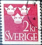 Stamps Sweden -  Intercambio 0,20 usd 2 krone 1952