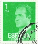 Stamps : Europe : Spain :  (112) SERIE BÁSICA JUAN CARLOS I. Ia SERIE. VALOR FACIAL 1 Pta. EDIFIL 2390