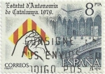 Stamps Spain -  PROCLAMACIÓN ESTATUT DE CATALUNYA. PALAU DE LA GENERALITAT. EDIFIL 2546