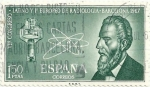 Stamps Spain -  VII CONGRESO LATINO Y EUROPEO DE RADIOLOGIA EN BARCELONA. WILHELM ROËNTGEN. EDIFIL 1790