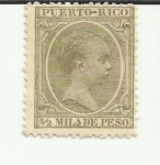 Stamps America - Puerto Rico -  ALFONSO XIII