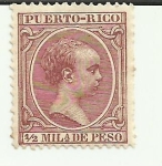 Stamps America - Puerto Rico -  ALFONSO XIII