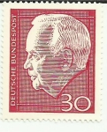 Stamps : Europe : Germany :  Presidente THEODOR HEUSS