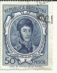 Stamps Argentina -  General JOSE DE SAN MARTIN