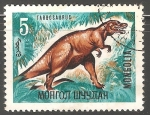 Stamps Mongolia -  Tarbosaurus-