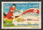 Stamps Tunisia -  Mundial de fútbol 2006, en Alemania