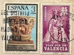 Stamps : Europe : Spain :  borroso