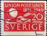 Stamps Sweden -  Intercambio 0,20 usd 20 ore 1949