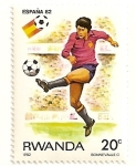 Stamps : Africa : Rwanda :  Copa mundial de futbol. España 82.