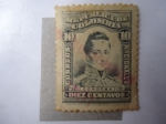 Stamps Colombia -  José María Cordova Muñoz 1799-1829 héroe de Ayacucho