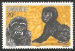 Sellos de Africa - Rwanda -  Gorilas de montaña