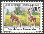 Stamps Rwanda -  Animals in the watering place-abrevadero