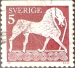 Stamps Sweden -  Intercambio 0,20 usd 5 ore 1973