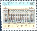 Stamps Switzerland -  Intercambio 1,25 usd 90 cent. 1990