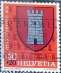Stamps Switzerland -  Intercambio 0,30 usd 40 + 20 cent. 1981