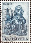 Stamps Switzerland -  Intercambio 0,20 usd 5 fr. 1961