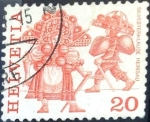 Stamps : Europe : Switzerland :  Intercambio 0,20 usd 20 cent. 1977