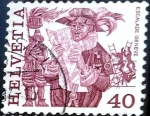 Stamps : Europe : Switzerland :  Intercambio 0,20 usd 40 cent. 1977