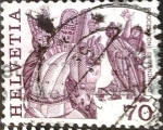 Sellos de Europa - Suiza -  Intercambio 0,30 usd 70 cent. 1977