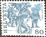 Stamps Switzerland -  Intercambio 0,75 usd 80 cent. 1977