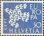 Sellos de Europa - Suiza -  Intercambio m2b 0,35 usd 50 cent. 1961