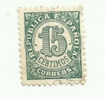 Stamps Spain -  CIFRAS REPUBLICA ESPAÑOLA  1938