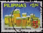 Stamps Philippines -  100 años fabricando cerveza