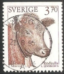 Sellos de Europa - Suecia -  Vaca