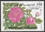 Stamps Tunisia -  Rosa de Ariana