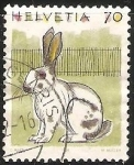 Stamps Switzerland -  Rabbit-Conejo