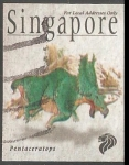 Stamps : Asia : Singapore :  Pentaceratops-dinosaurio