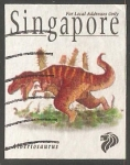 Sellos de Asia - Singapur -  Dinosaurio