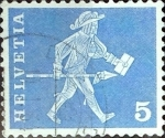 Stamps Switzerland -  Intercambio 0,20 usd 5 cent. 1960