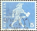 Stamps : Europe : Switzerland :  Intercambio 0,20 usd 5 cent. 1960