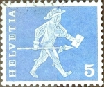 Stamps Switzerland -  Intercambio 0,20 usd 5 cent. 1960