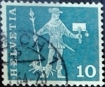 Stamps Switzerland -  Intercambio 0,20 usd 10 cent. 1960