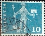 Stamps : Europe : Switzerland :  Intercambio 0,20 usd 10 cent. 1960