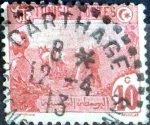 Stamps : Africa : Tunisia :  Intercambio 0,20 usd 10 cent. 1906