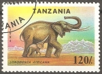 Sellos de Africa - Tanzania -  Loxodonta africana-elefante africano